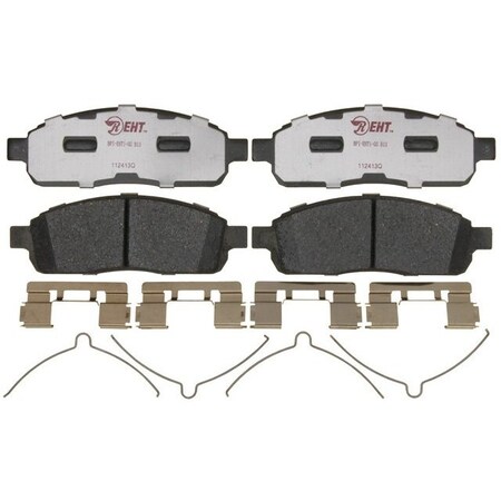 R/M Brakes BRAKE PADS OEM OE Replacement Hybrid Technology Includes Mounting Hardware EHT1083H